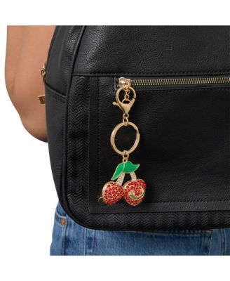 Cherry Pave Charm Keychain