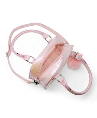 Girls Game Day Glam Clear Crossbody Handbag, Hot Pink