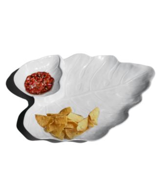 Coastal Leaf Chip and Dip Platter