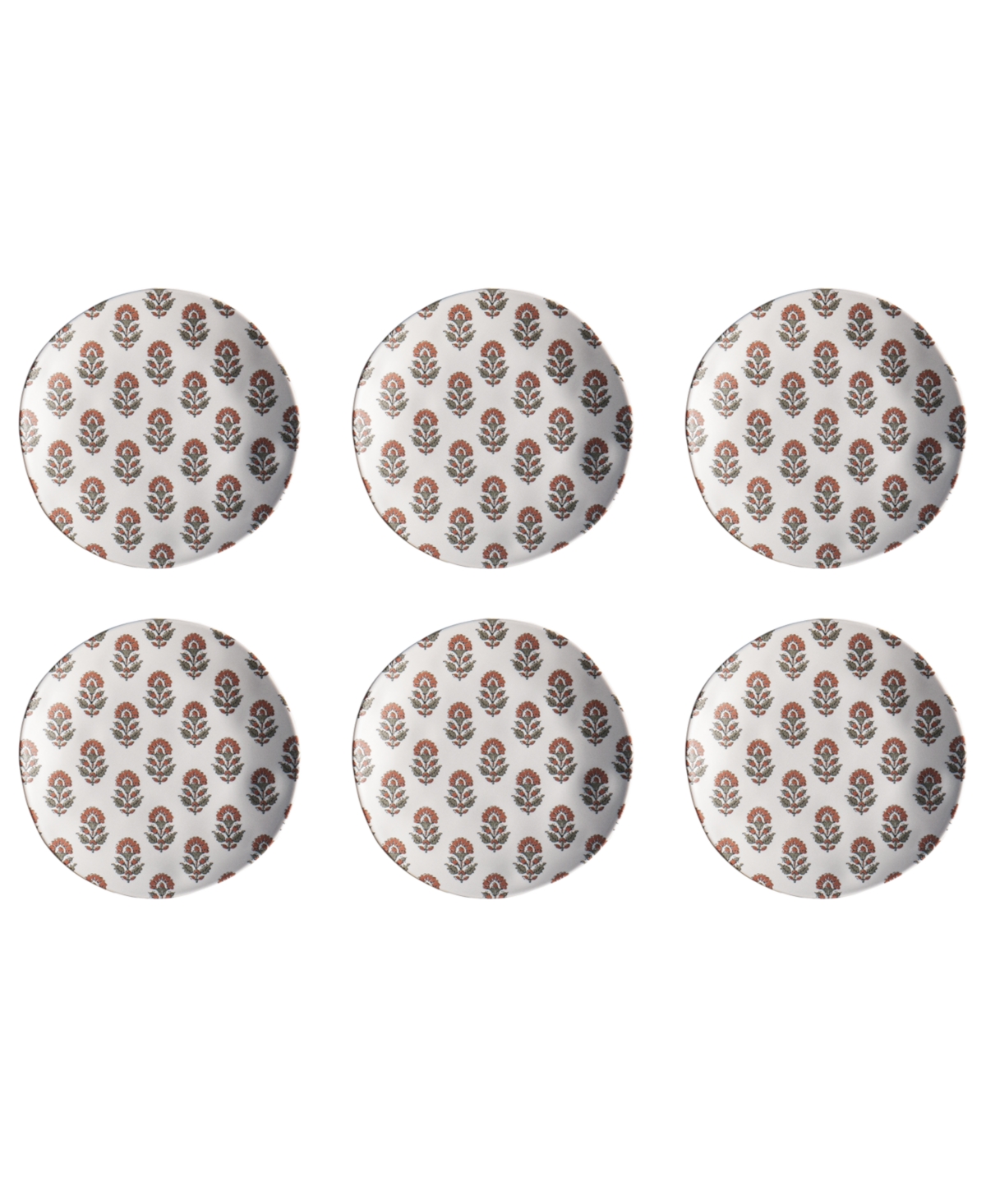 Kashmir 6-Pc. Salad Plates, Service For 6 - Cream