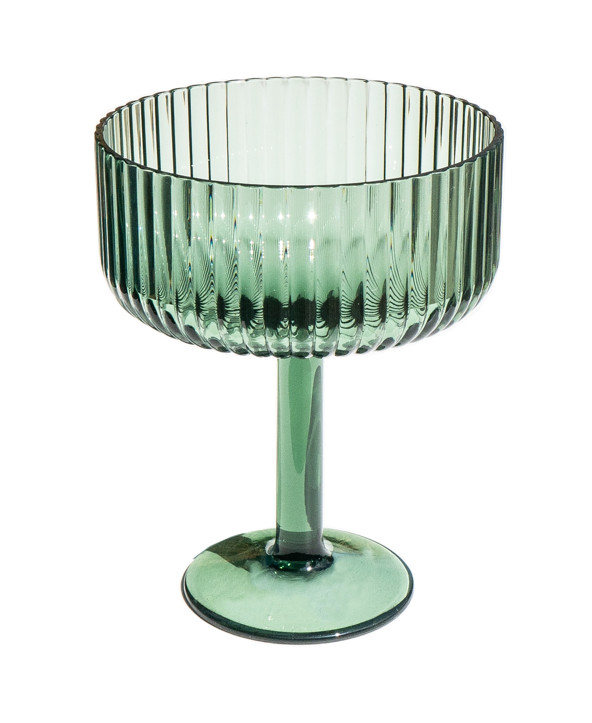 Tarhong Mesa Coupe Glasses, Set Of 6 In Green