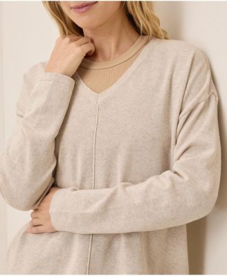Women's Organic Cotton Classic Fine Knit Relaxed Sweater