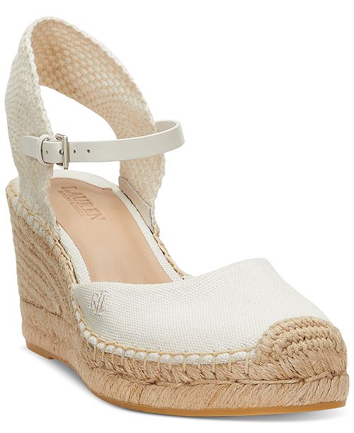 alfani Lauren Ralph Lauren Women's Robby Espadrille Wedge Pumps Women's Fashion Shoes & Accessories