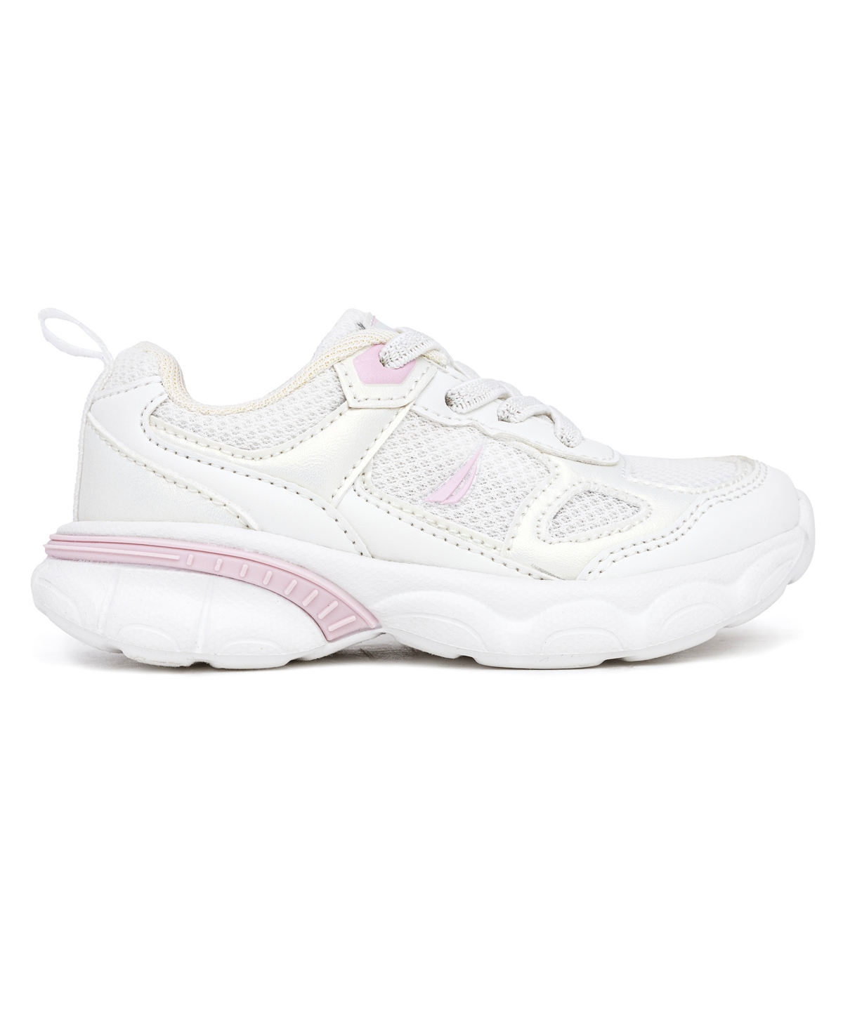 Nautica Toddler And Little Girls Albis Casual Sneakers In White,iri,pink