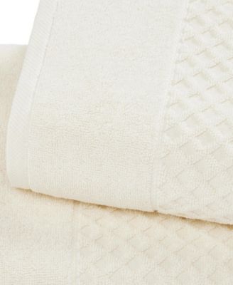 Quick-Drying Cotton Diamond Waffle Textured 6-Piece Bath Towel Set 54x27x0.5 inches,26x16 inches