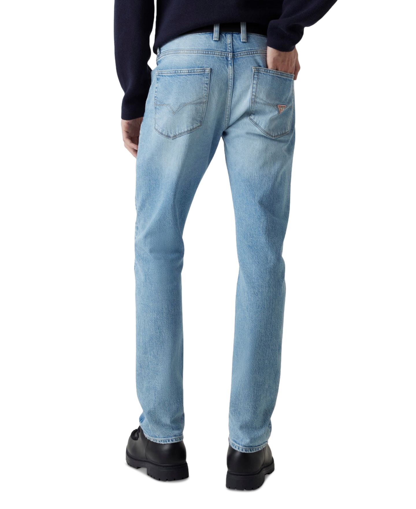 Мужские джинсы GUESS Regular-Fit Finnley Five-Pocket, цвет: Shasta — фото 4