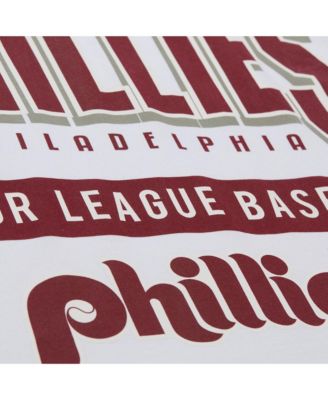 Men's White Philadelphia Phillies Cooperstown Collection Team Origins Premium T-Shirt