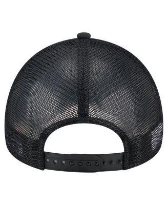 Men's&nbsp;Black Atlanta Braves Bleached A-Frame 9FORTY Adjustable Hat