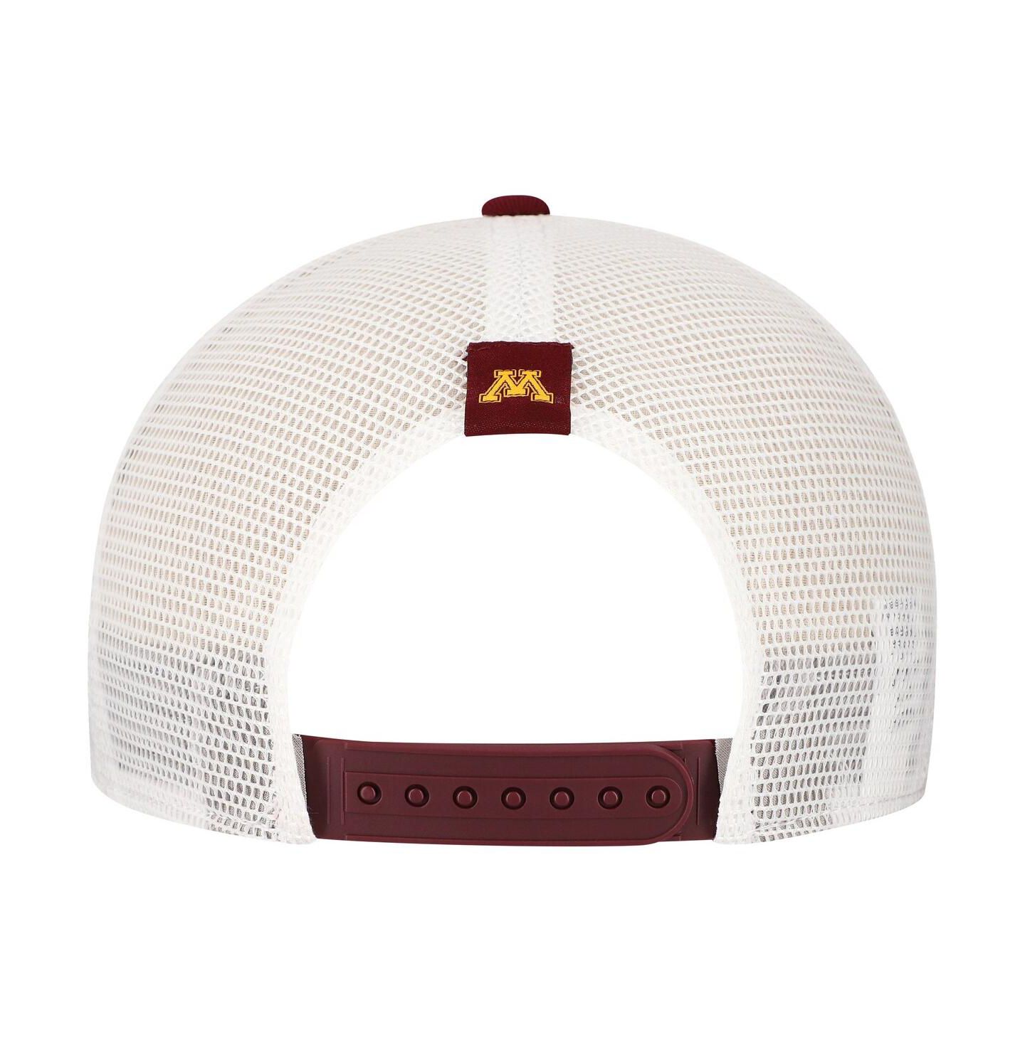 Мужская кепка Nike Maroon Minnesota Golden Gophers 2024/25 Sideline Rise Trucker Adjustable Hat — фото 2