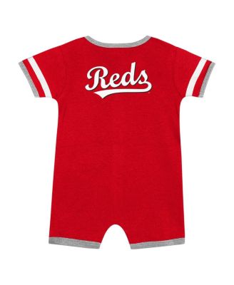 Baby Boys and Girls 2-Piece Red Cincinnati Reds Double Hit Coverall Set