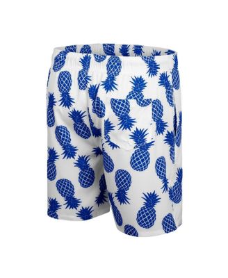 Men's White Air Force Falcons Pineapples Swim Shorts