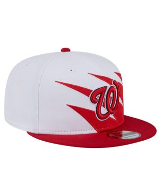 Men's Red/White Washington Nationals Jagged 9FIFTY Snapback Hat