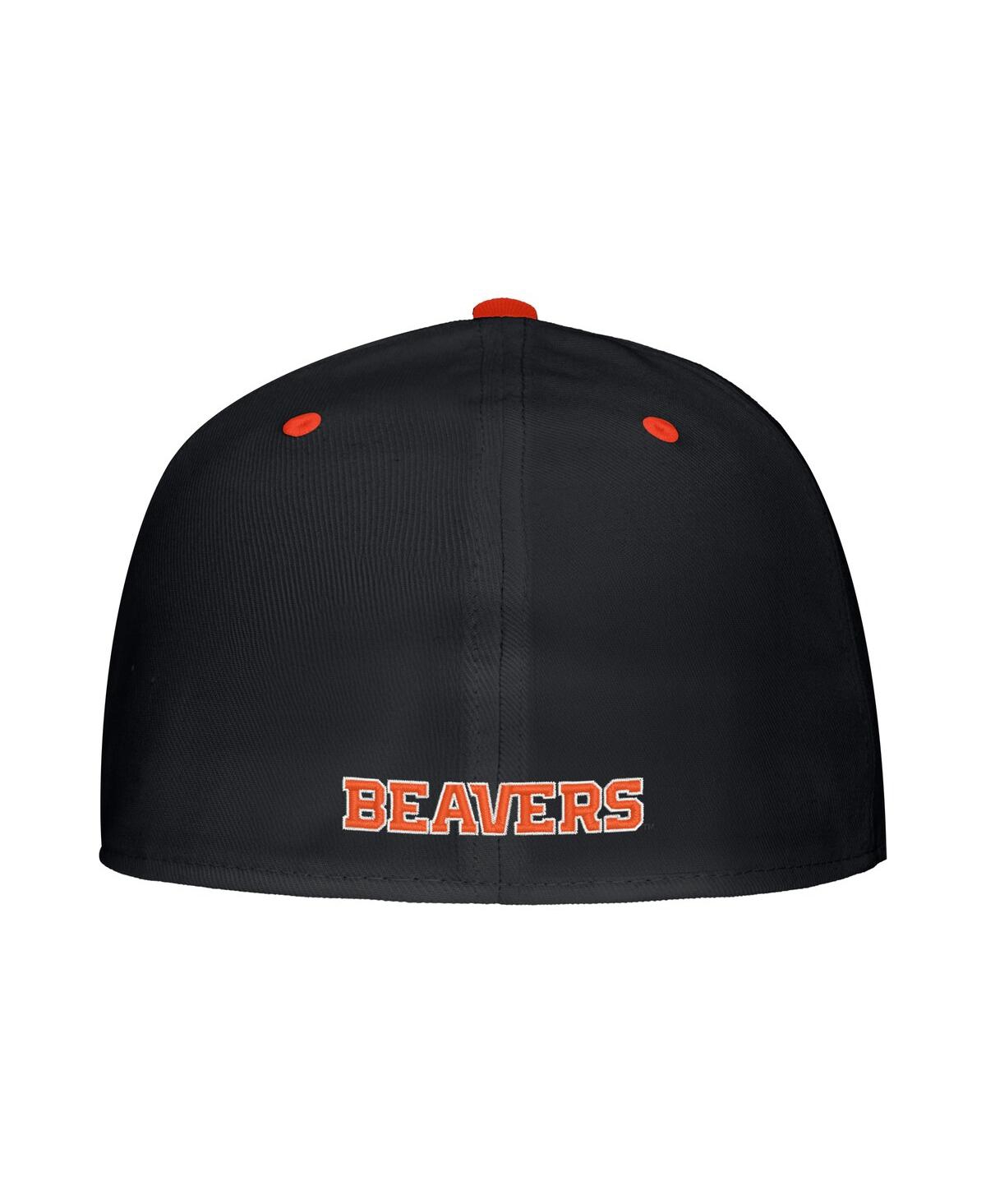 Nike Men's Black Oregon State Beavers On-field Baseball Performance Fitted Hat In Black