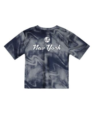 Toddler 2-Piece Gray/Navy New York Yankees Pinch Hitter Infielder T-Shirt and Shorts Set