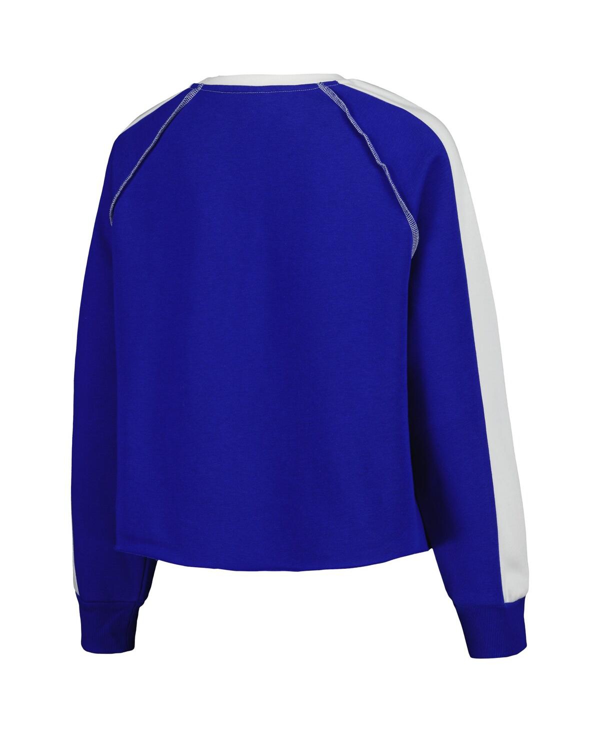Gameday Couture Women's Royal Florida Gators Blindside Raglan Cropped Pullover Sweatshirt In Royal