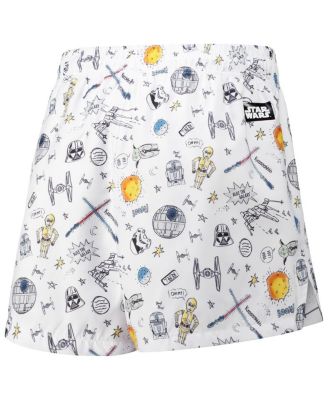 Women's White Star Wars Pop Art Club Shorts