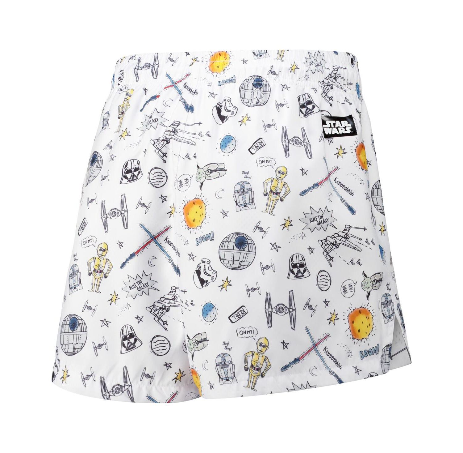 Women's White Star Wars Pop Art Club Shorts