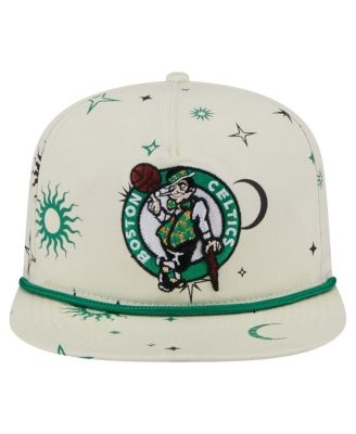 Men's Cream Boston Celtics Lunar Golfer Snapback Hat