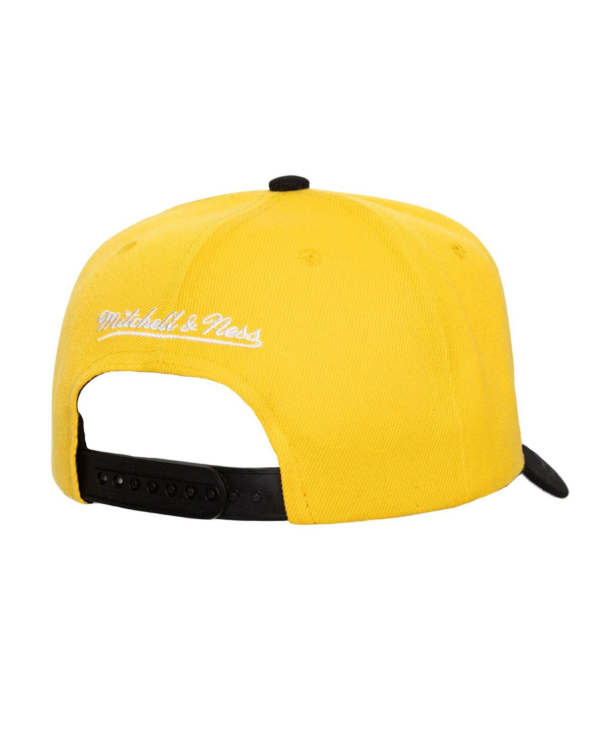 Mitchell & Ness Men's Gold/black Pittsburgh Penguins Under Arch Two-tone Pro Crown Snapback Hat In Gold,black