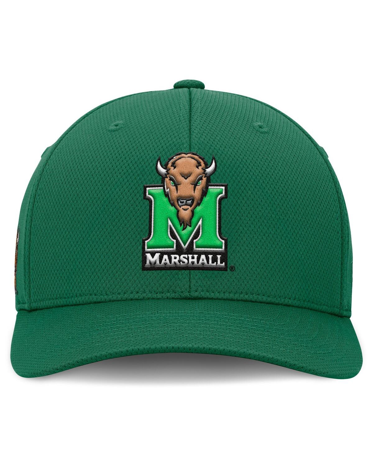 Top Of The World Men's Kelly Green Marshall Thundering Herd Reflex Flex Hat In Kelly Green
