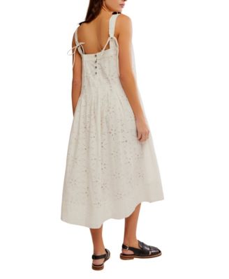Free People Women's Primavera Cotton Eyelet Midi Dress - Macy's