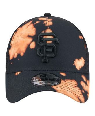 Men's&nbsp;Black San Francisco Giants Bleached A-Frame 9FORTY Adjustable Hat