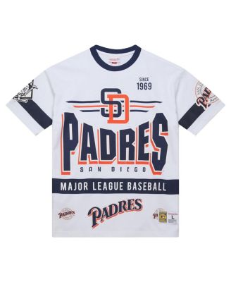 Men's White San Diego Padres Cooperstown Collection Team Origins Premium T-Shirt