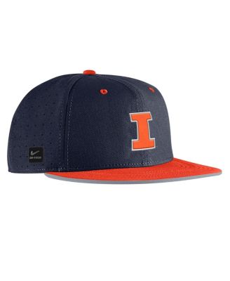 Men's Navy Illinois Fighting Illini On-Field True Performance Baseball Fitted Hat