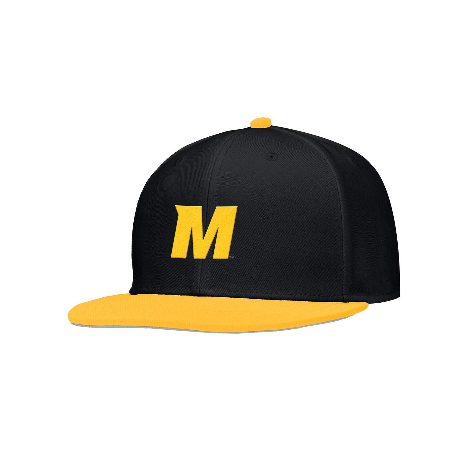 Men's Black Missouri Tigers On-Field Baseball Performance Fitted Hat
