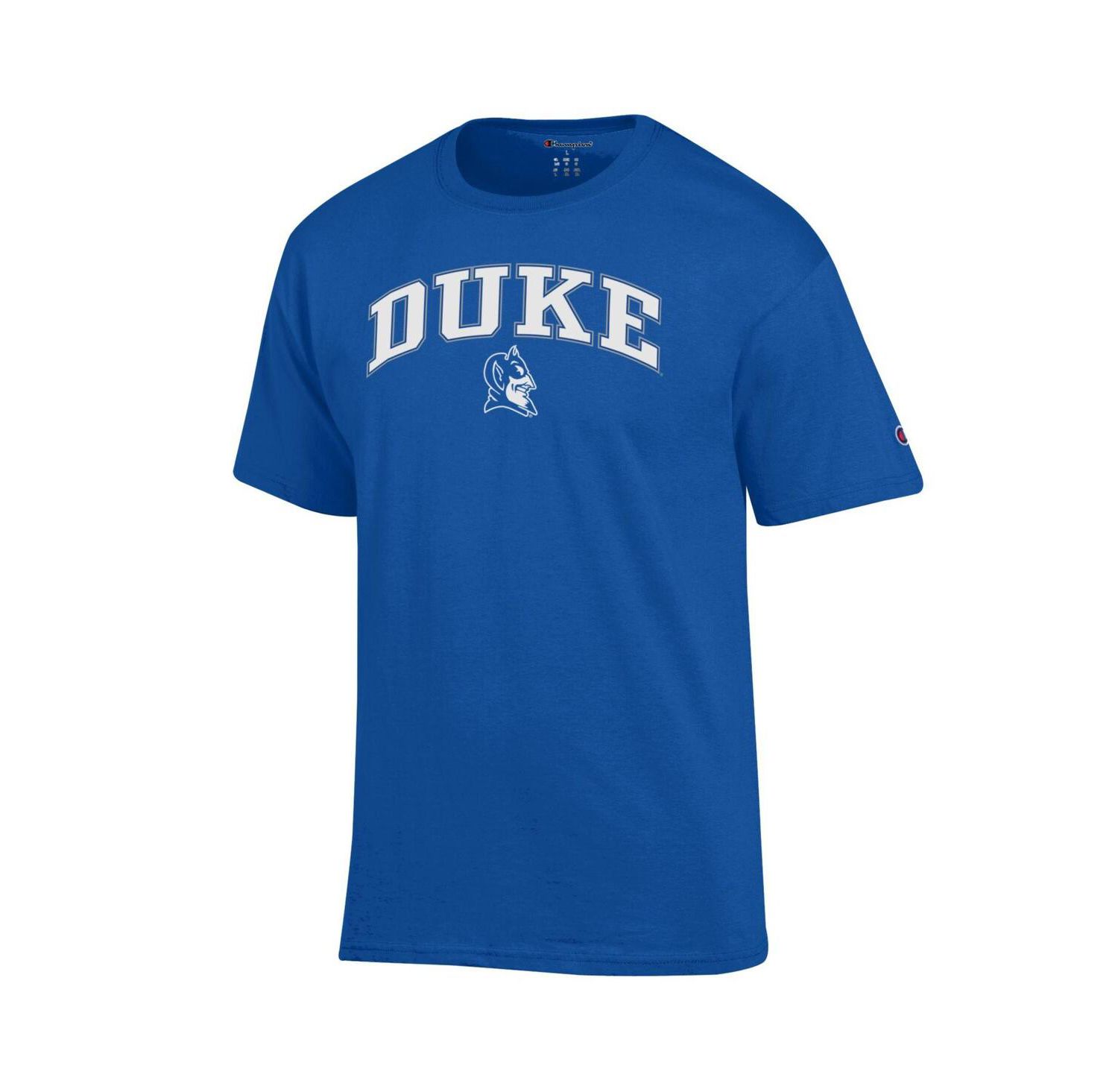 Men's Royal Duke Blue Devils Arched Logo T-Shirt