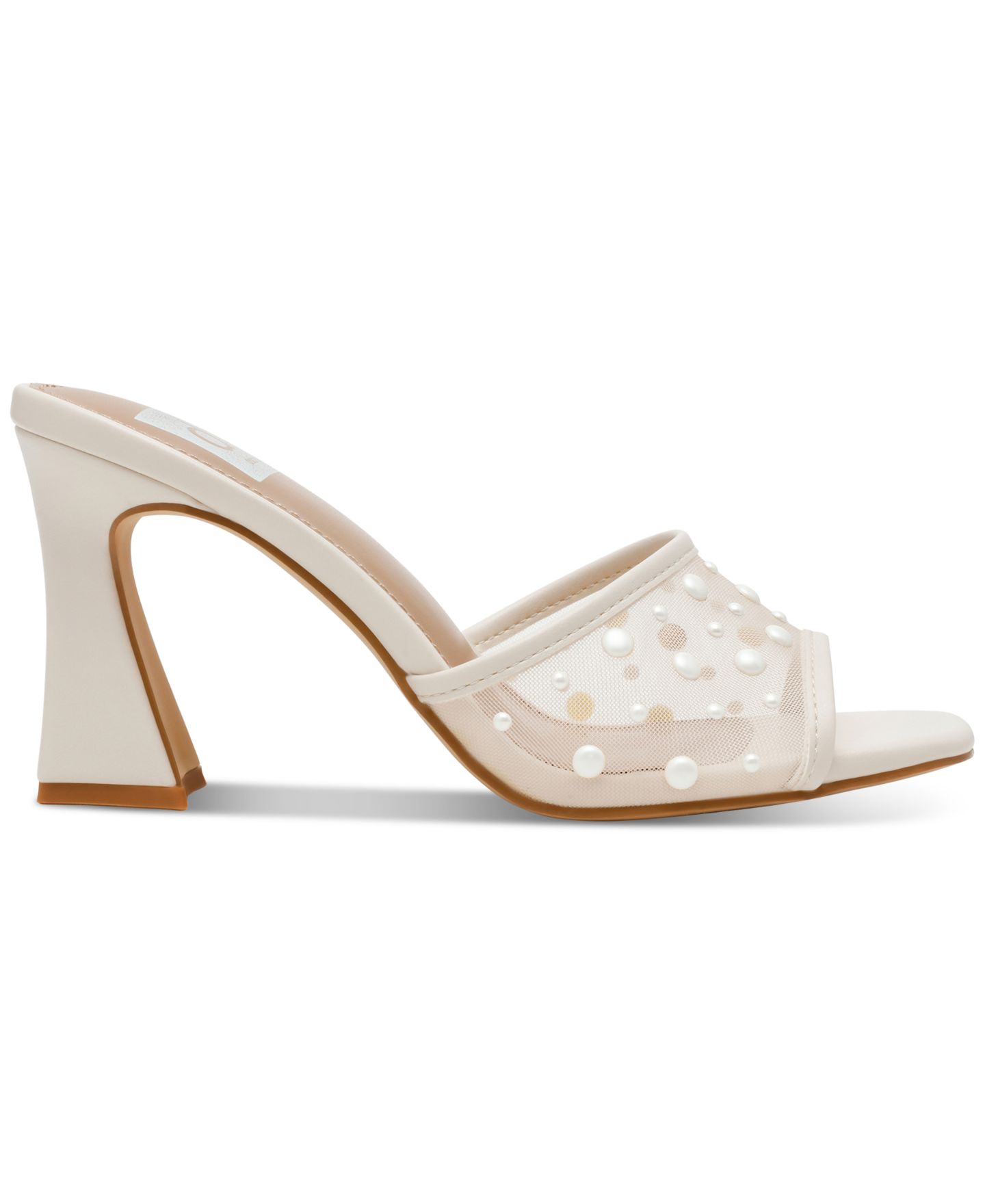 Женские сандалии DV Dolce Vita Yossi Pearl Mesh Slide Dress Sandals, цвет: Слоновая кость жемчужный — фото 2