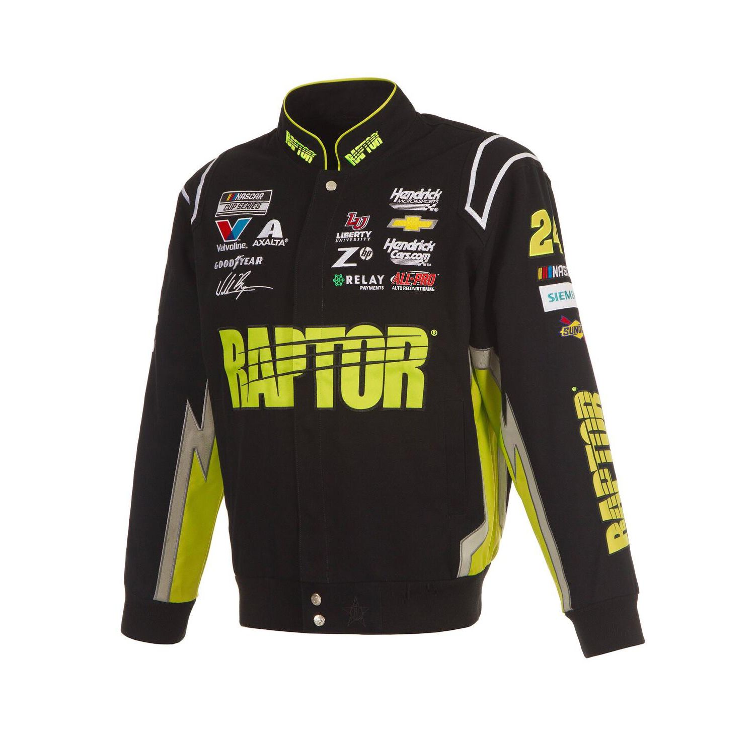 Men's Black William Byron Raptor Full-Snap Twill Uniform Jacket
