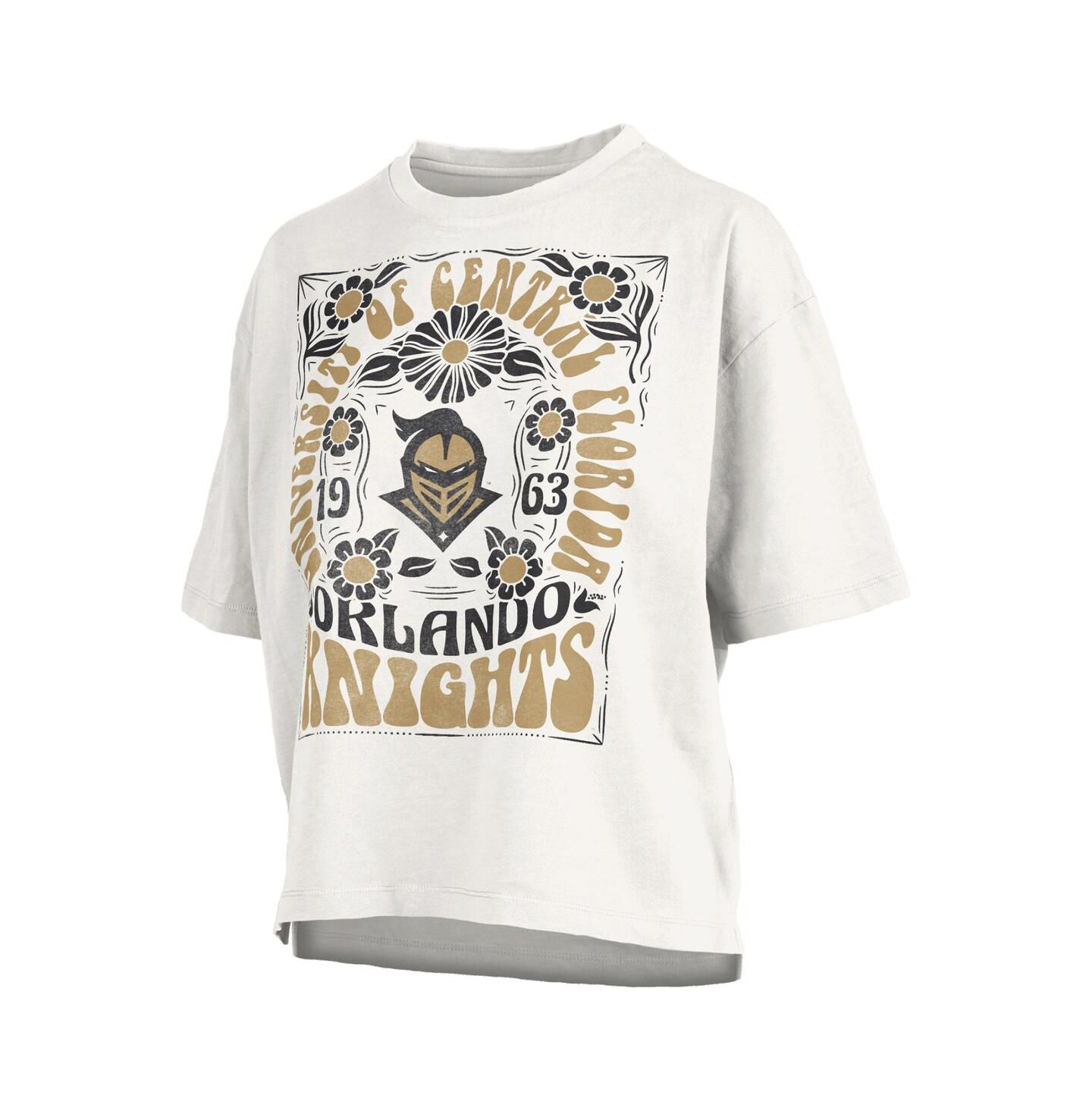 Женская футболка Pressbox White UCF Knights Harmony Oversized — фото 3