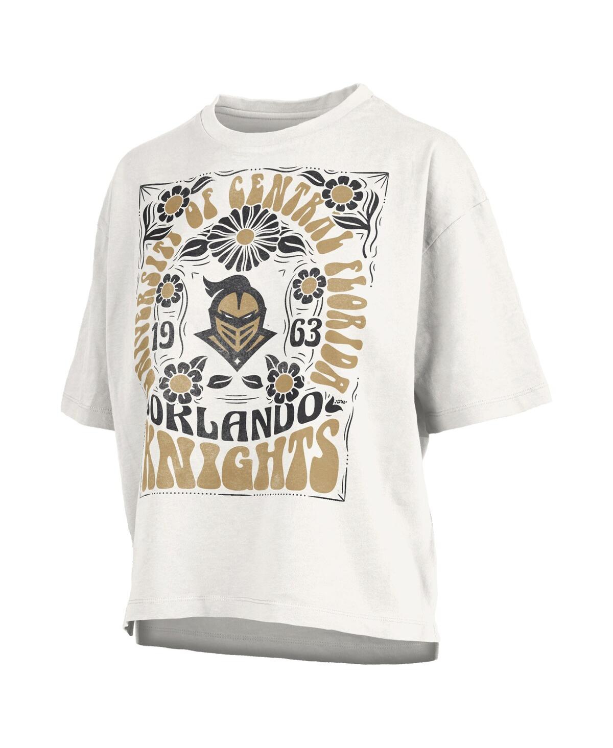 PRESSBOX WOMEN'S WHITE UCF KNIGHTS HARMONY OVERSIZED T-SHIRT 