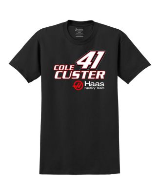 Men's Black Cole Custer Haas 41 Car T-Shirt