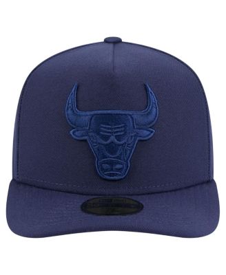 Men's Navy Chicago Bulls Colorpack A-Frame Pinch Front 59FIFTY Fitted Hat