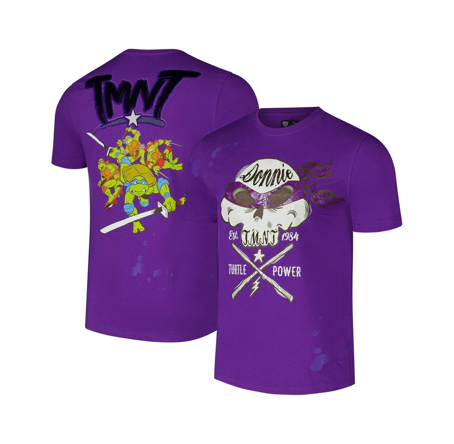 Men's Purple Teenage Mutant Ninja Turtles Turtle Power T-Shirt