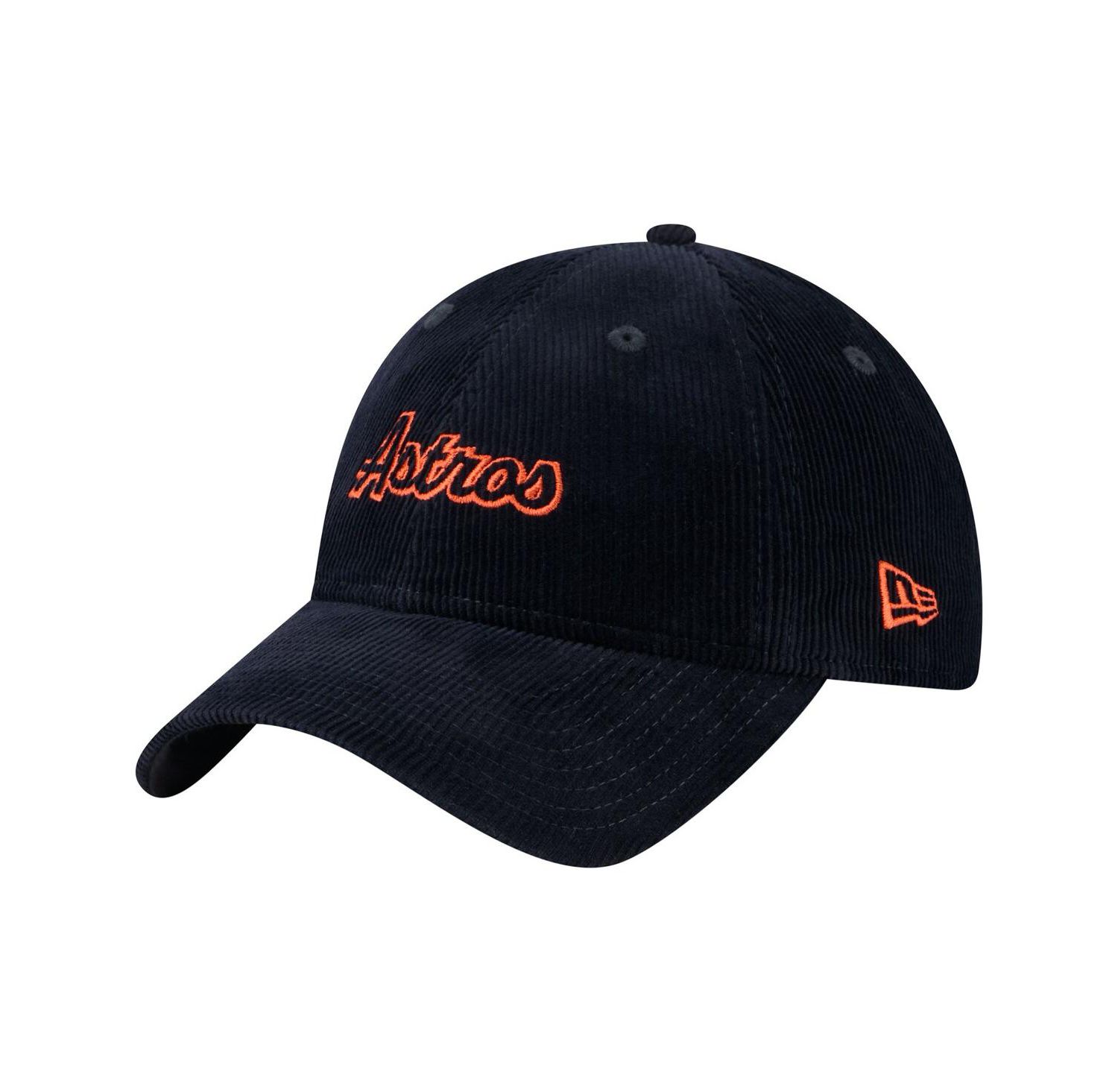 Women's Navy Houston Astros Corduroy 9TWENTY Adjustable Hat