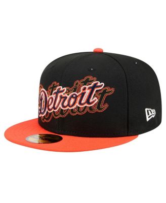 New Era - Men's Black Detroit Tigers Shadow Stitch 59FIFTY Hat