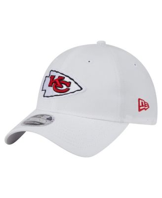 New Era - Men's  White Kansas City Chiefs Active Ripstop 9TWENTY Stretch-Snap Hat