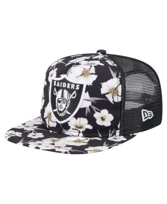 New Era - Men's  Black Las Vegas Raiders Adventure Pattern Golfer Snapback Hat