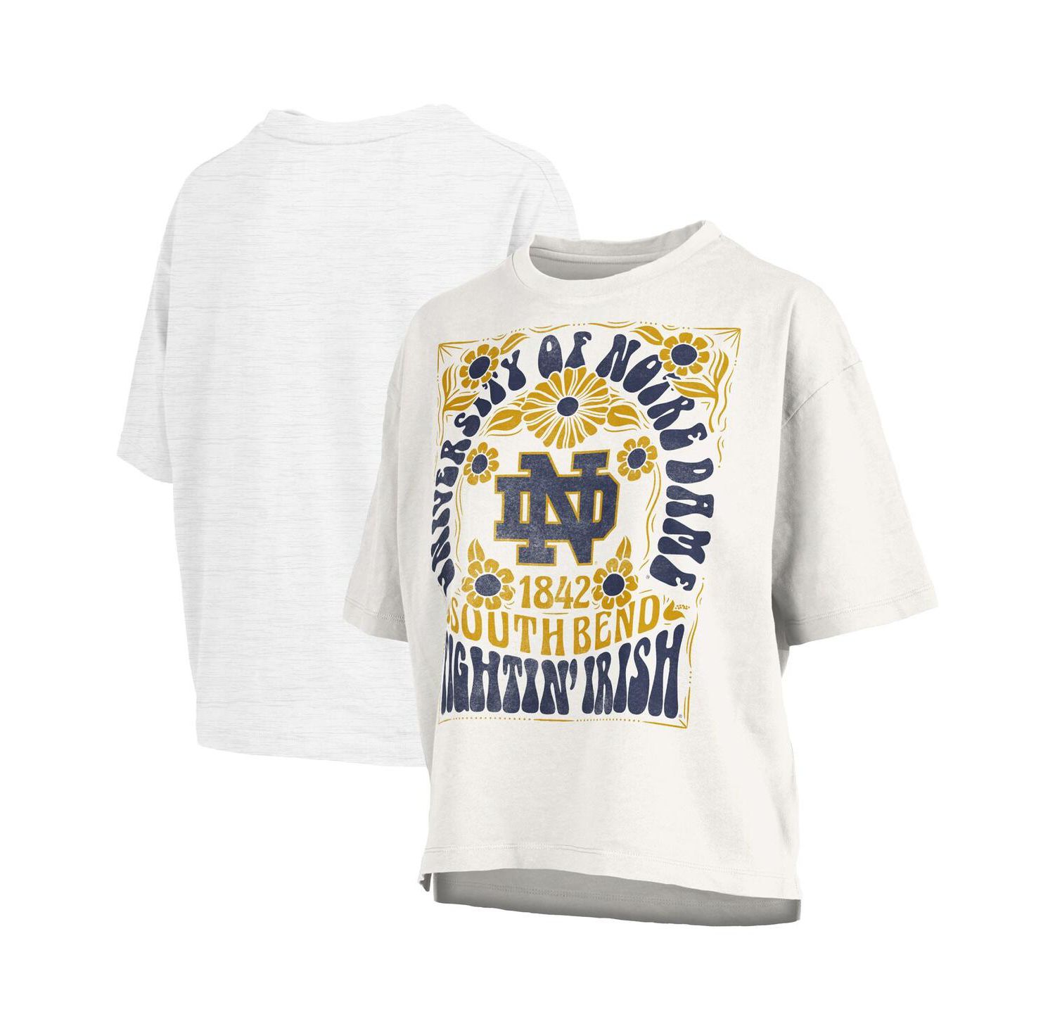 Women's White Notre Dame Fighting Irish Harmony Oversized T-Shirt