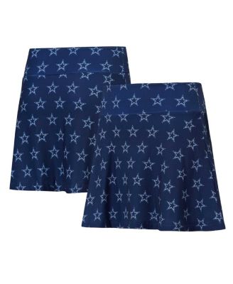 Concepts Sport - Women's Navy Dallas Cowboys Record Allover Print Knit Sleep Skort