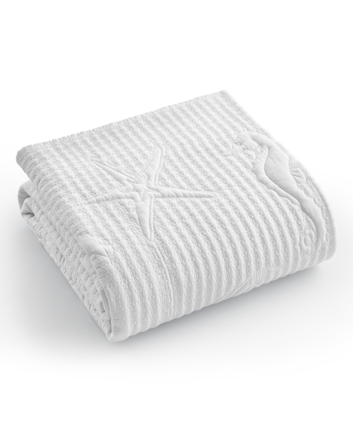 Levtex Cross Stitch Reversible Quilted Throw, 50" X 60"