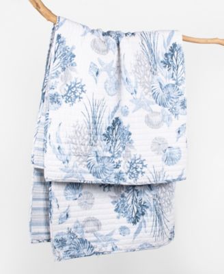 Coral Landing Reversible Quilted Throw, 50" x 60"