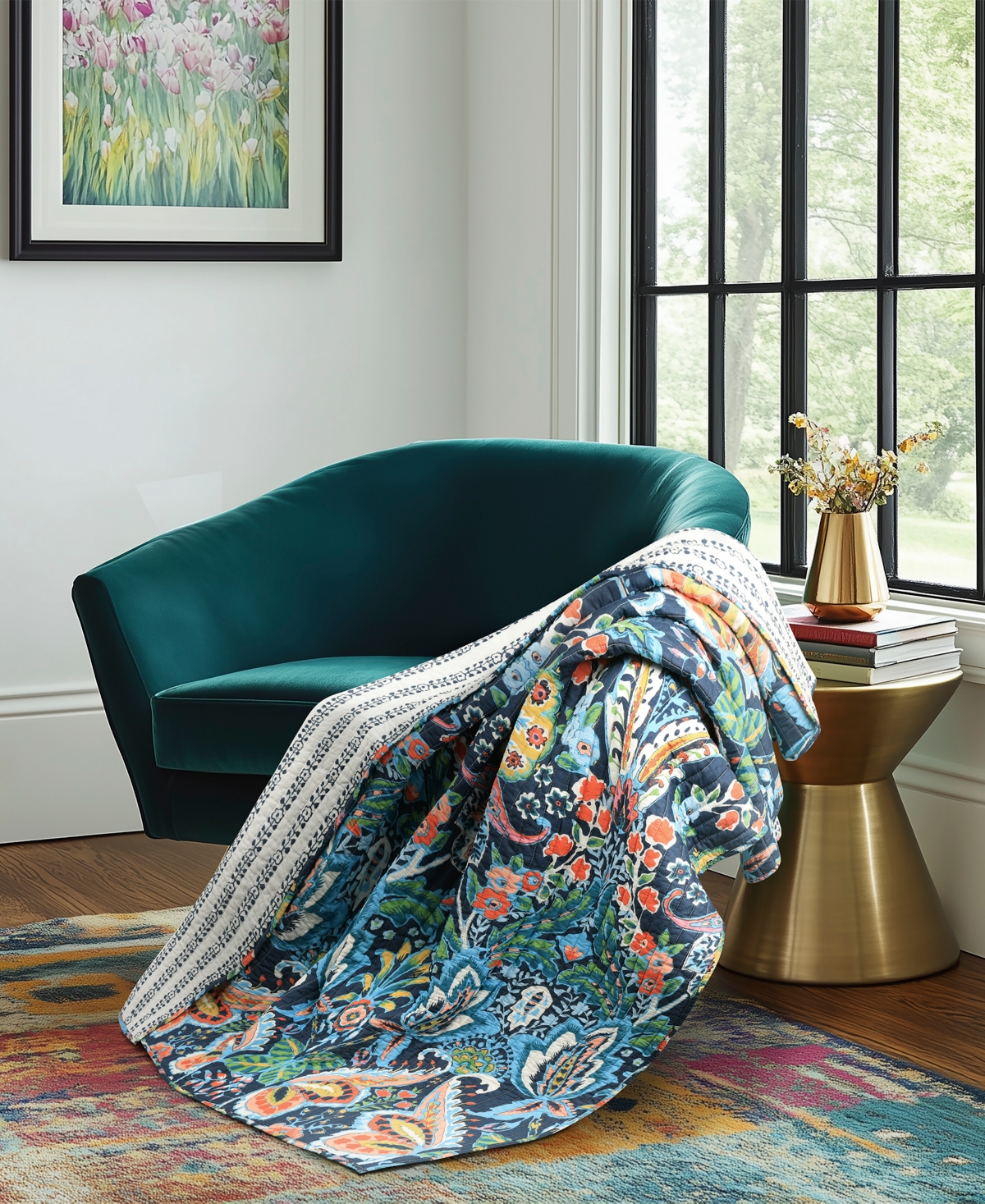 Levtex Diella Reversible Quilted Throw, 50" X 60"