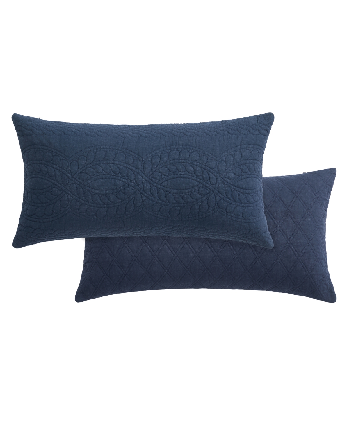 Levtex Ballou Quilted Decorative Pillow Set, 12" X 24"