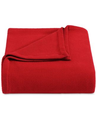 Solid Cotton Pique Blanket, King