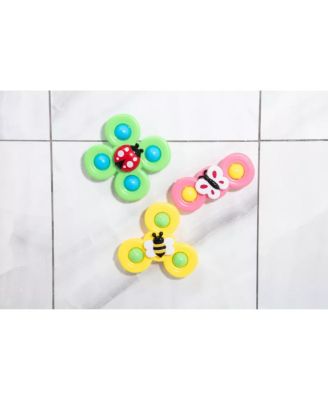 Toddler Suction Cup Spinner Toys for Toddlers, Suction Cup Fidget Spinner Bath Toys, Spinning Top Sensory Toys 1-3