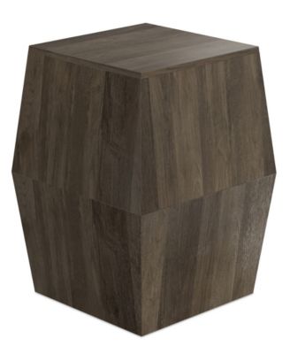 22" Mango Wood Terry Side Table